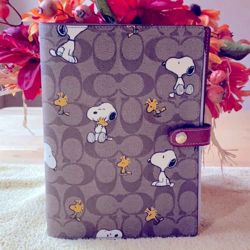 🐶 COACH X PEANUTS NOTEBOOK 🐶 NWT 🐶